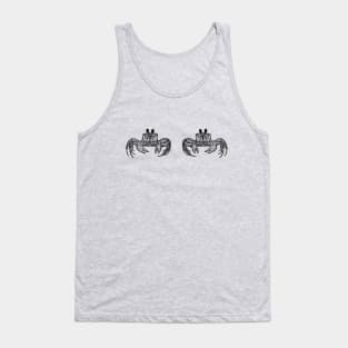 Ghost Crabs in Love - cute and fun animal design - on white Tank Top